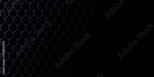 Dark abstract background with geometric patterns and elegant shiny metallic line decoration. Premium and luxurious modern technology concept. Vector illustration EPS. 3