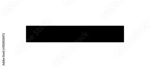 Minimalist Black Horizontal Bar Vector Graphic