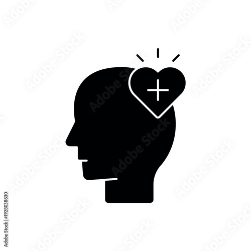 Health awareness icon, isolated on white background.