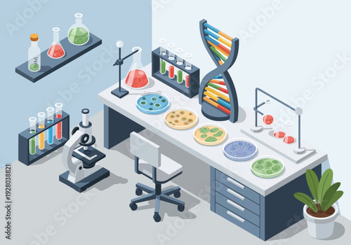 Science Laboratory Equipment for Research and Development in Biology and Chemistry