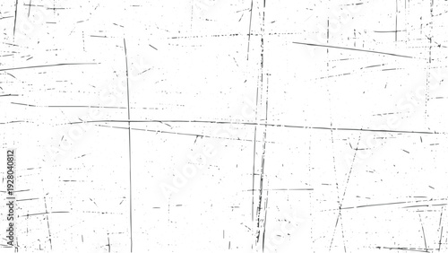 Old film scratch texture overlay on transparent background with vintage cinematic effect and grimy surface detail for video editing and retro photography design projects across various media