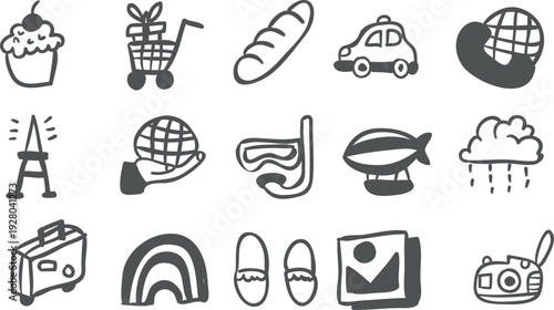 Set of the vector icon