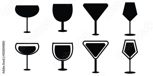 Water Glass Icon for Kitchen, Dining and Drink eps 10