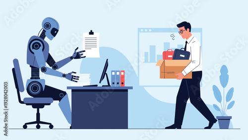 Relaxed businesswoman sits with her feet on desk in office surrounded by massive towers of books and paperwork.