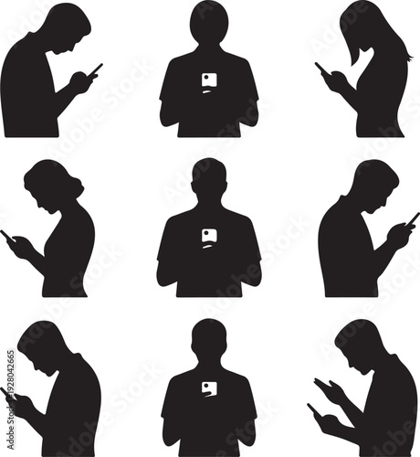 Romantic Couple Heart Silhouette Collection – Love, Wedding & Valentine Vector Icons Set