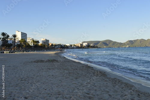 Praia de Palma de Mallorca na Espanha