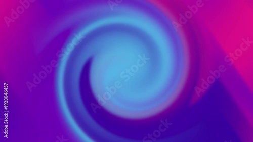 Loopable animated background with a blurred spiral design in purple, blue, and pink hues. Ideal for video transitions or presentations.