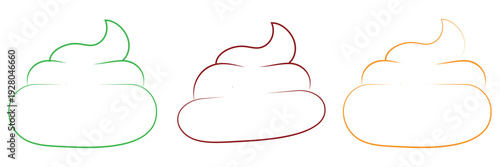 Poop icon vector. Flat illustration eps 10