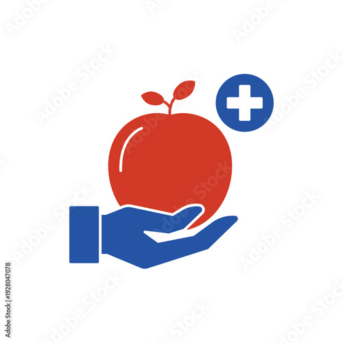 Nutrition icon, isolated on white background.