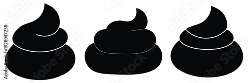 Poop icon vector. Flat illustration eps 10