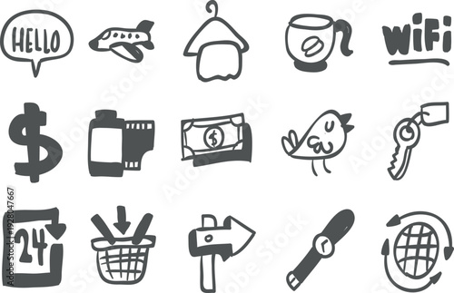 Set of the vector icon