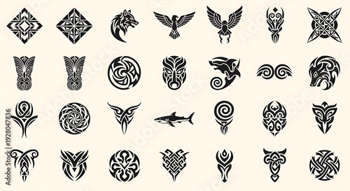 Tribal Tattoo Designs - A Collection of Symbolic Art.