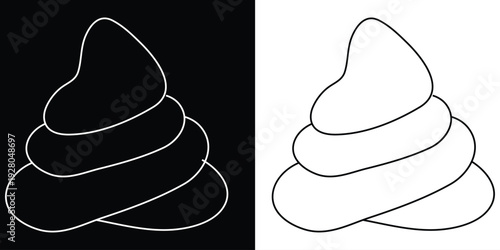 Poop icon symbol collection on white background eps 10