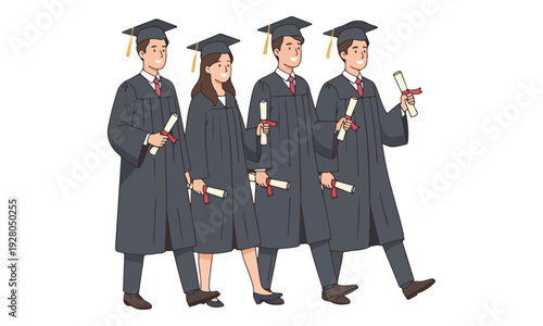 Flat Design Washing Machine Illustration with Laundry Inside Drum