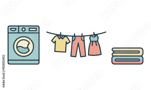 Isometric Street Food Stall with Various Asian Snacks and Drinks