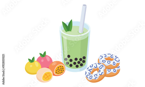 Muslim Family Performing Salam Gesture for Eid al-Fitr in City