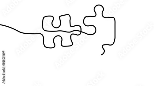 thumb up and down. One line drawing Vector 