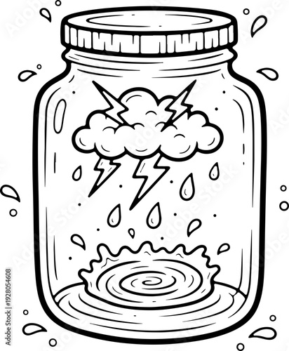 Storm in a Jar Doodle