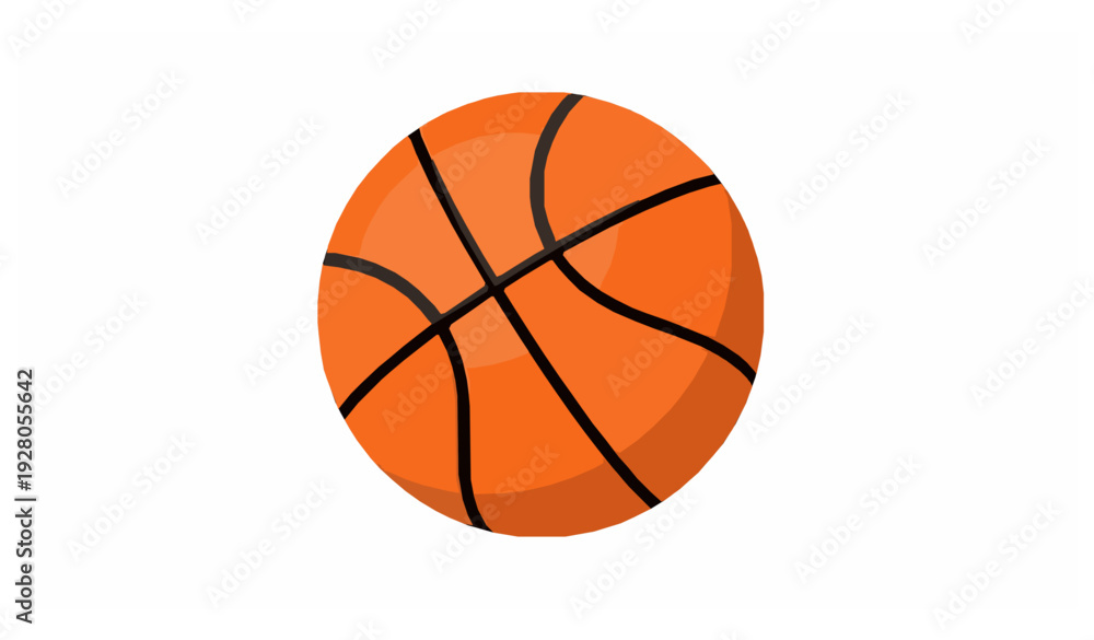 Obraz premium Basketball Ball Vector – Classic Sports Icon