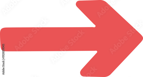 Simple Red Right Arrow