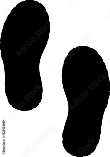 Shoe Prints Silhouette Icon