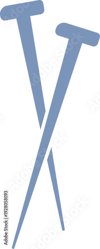 Sewing Pins Flat Icon