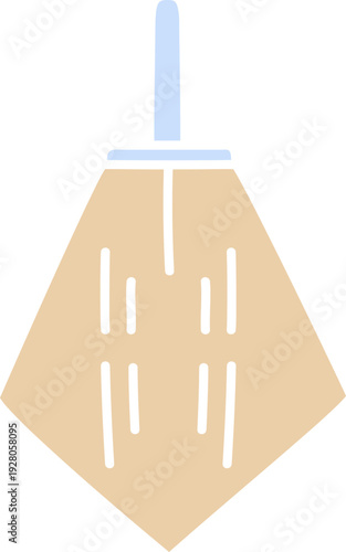 Simple Flat Color Broom Icon