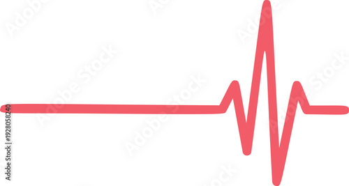 Heartbeat Line Hand Drawn