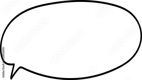 Hand Drawn Speech Bubble Outline