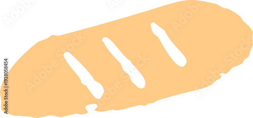 Hand Drawn Bread Loaf Doodle