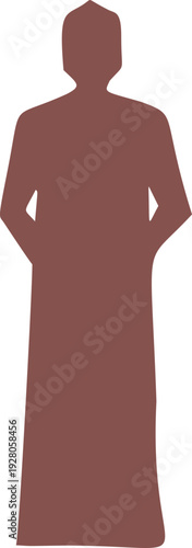 Omani Man Silhouette Icon