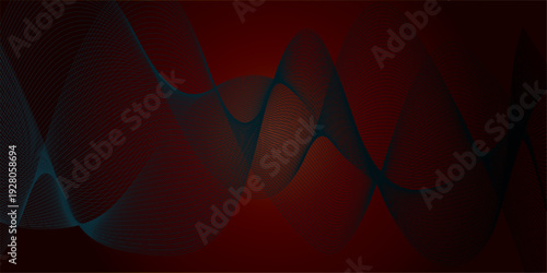 Red Line wireframe weave geometric mesh background crisscross line art minimal network futuristic grid digital silk thread metallic interwoven luxury graphics element, modern summer creative gradient 