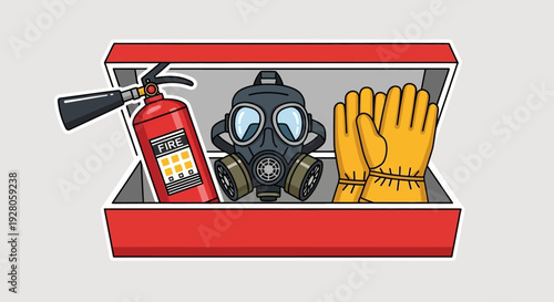 Fire Safety Equipment Box.