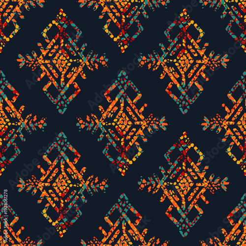 Ethnic pattern design. Vector illustration. Can be used for wallpaper, textile, invitation card, wrapping, web page background.