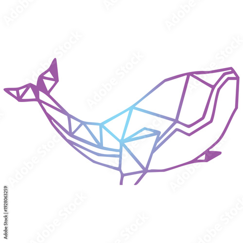 Abstract flowing lines design purple gradient vector illustration art