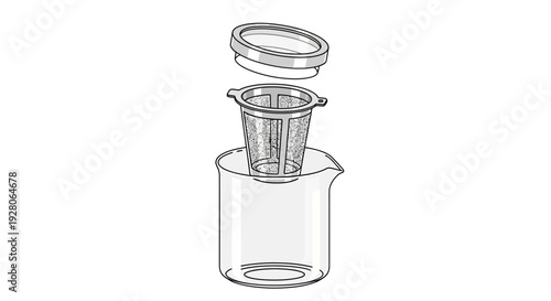 Glass Beaker Laboratory Equipment.