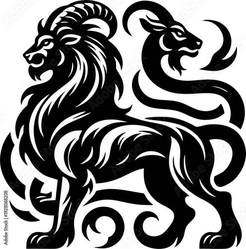 Royal Lion Snake Crest.eps