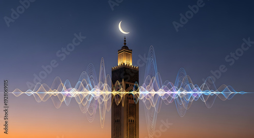 mosque in the night