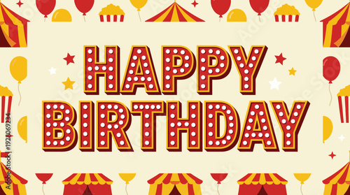 Celebrating a Happy Birthday with colorful balloons and festive party decorations