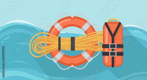 Life preserver and float.