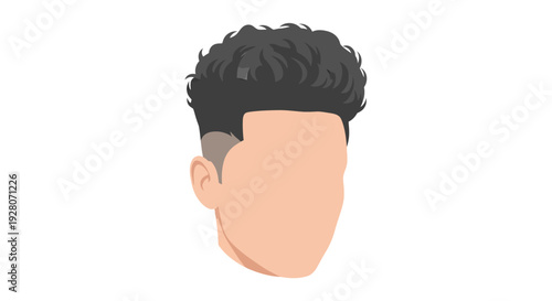 Man with Short Hair.