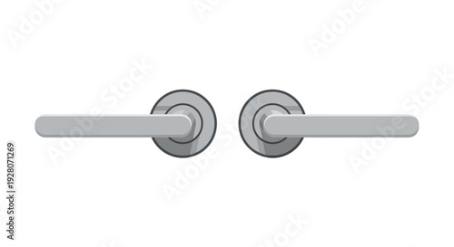 Modern door handle hardware.