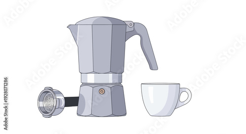 Moka Pot Coffee Maker.