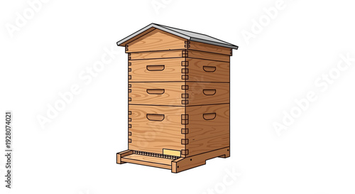 Beehive Wooden Apiary Box.