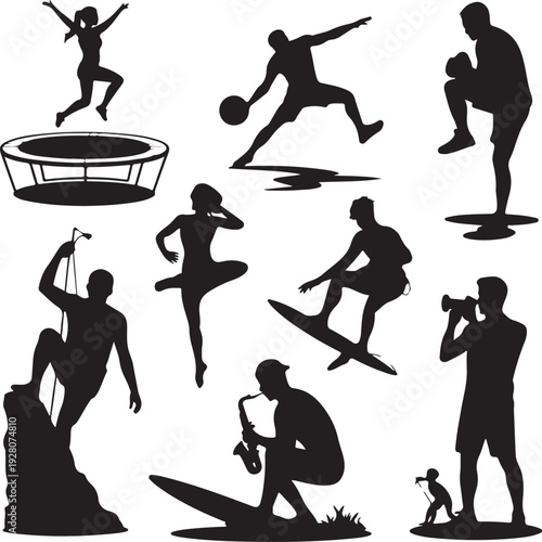 Muslim Couple Silhouette Bundle – Islamic Wedding & Romantic Vector Clipart Collection