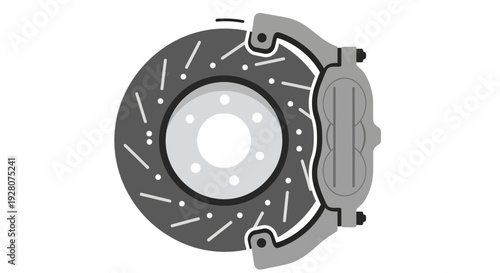Car Brake Rotor Assembly.
