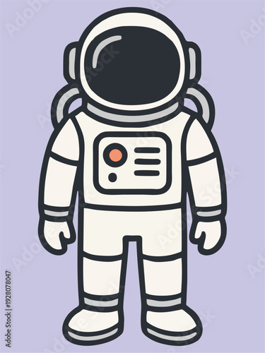 Illustration of an astronaut wearing a spacesuit