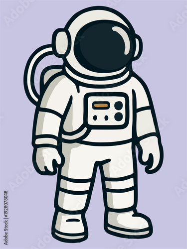 Illustration of an astronaut wearing a spacesuit