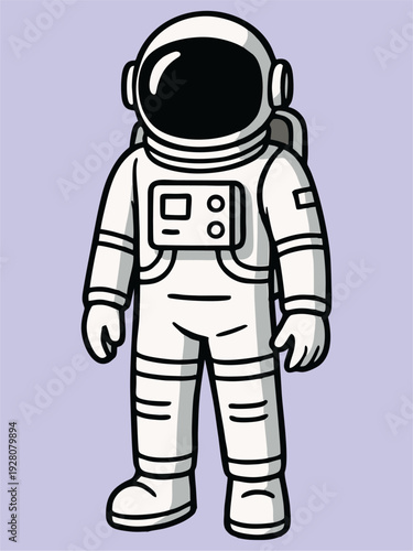 Illustration of an astronaut wearing a spacesuit