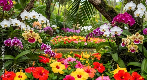 Wallpaper Mural pink and white tulips Torontodigital.ca